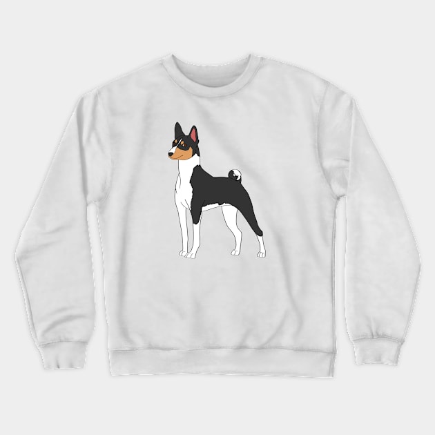 Basenji Crewneck Sweatshirt by Adastumae